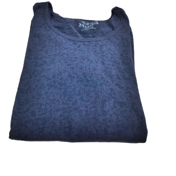 Mudd Navy Blue (Juniors) Sheer L/S Top Medium - Picture 8 of 8